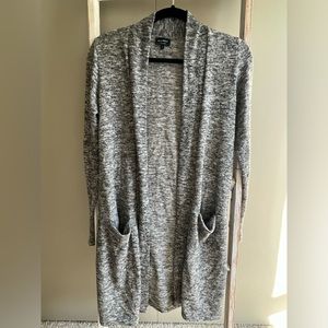 Mid Length Heathered Cardigan/Sweater